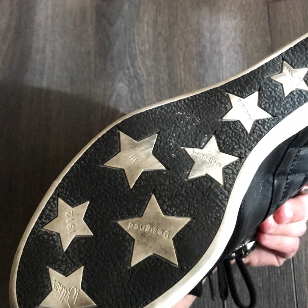 Leather wedge sneaker - Picture 6 of 8
